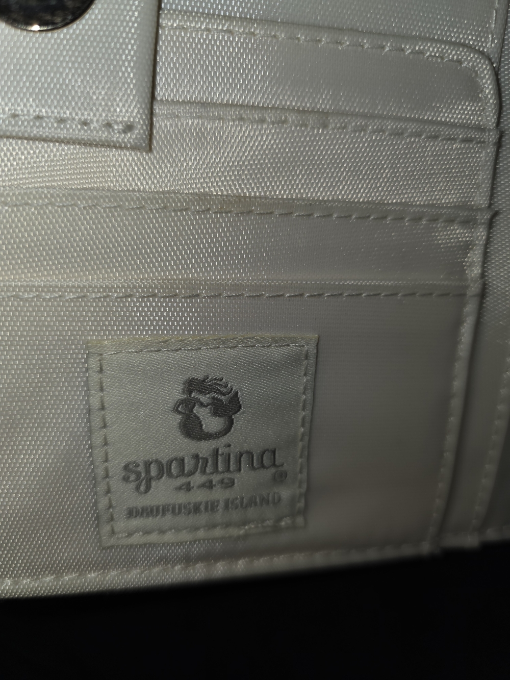 Spartina 449 Coastal Map Wallet in Blue and Tan - Picture 4 of 4